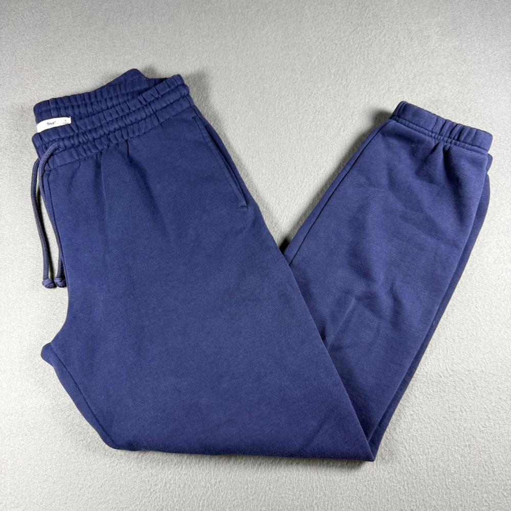 Tna Aritzia Cozy Fleece Mega Sweatpant Size S Navy Blue Joggers High Rise